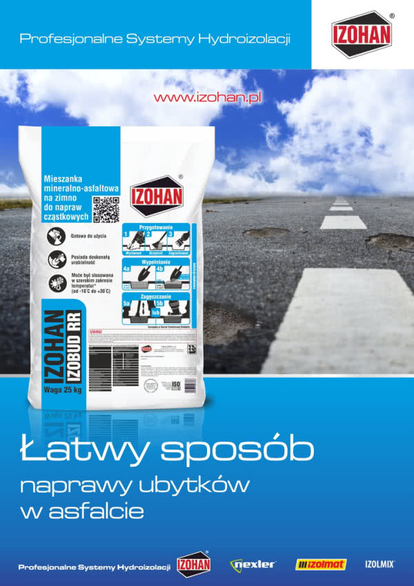 Nowa mieszanka mineralno-asfaltowa IZOHAN IZOBUD RR